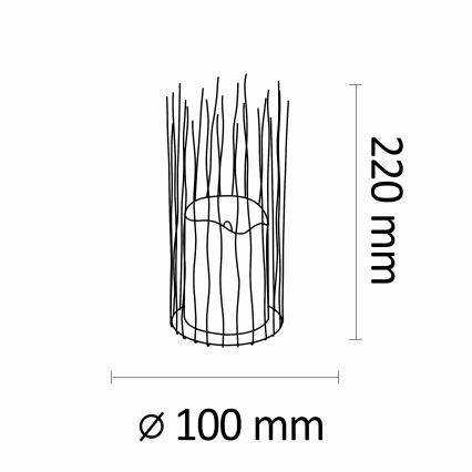 LED Toršeras BORG 2xAA IP44