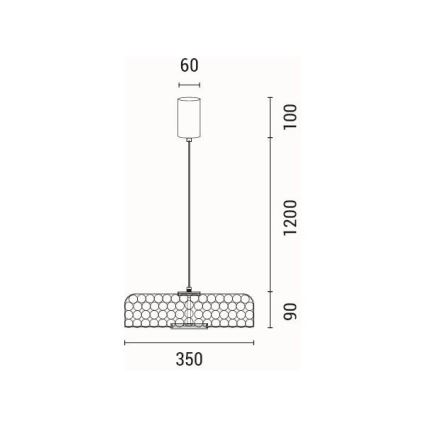 LED toršeras LED/10W/230V 3000K auksas