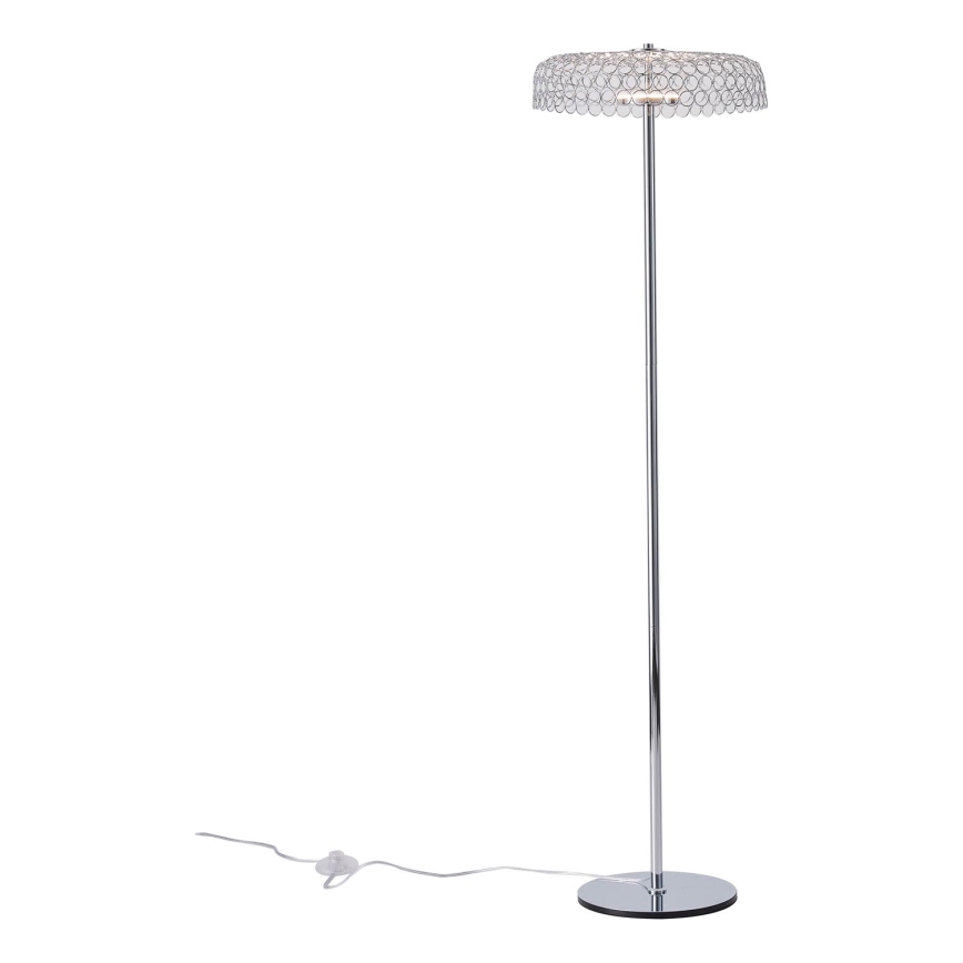 LED toršeras LED/10W/230V 3000K blizgus chromas