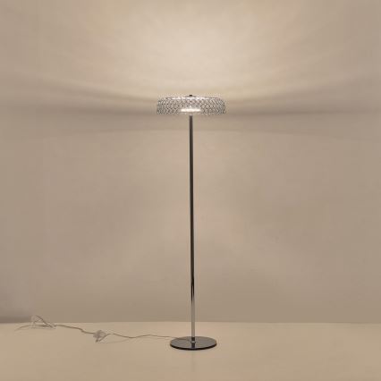 LED toršeras LED/10W/230V 3000K blizgus chromas