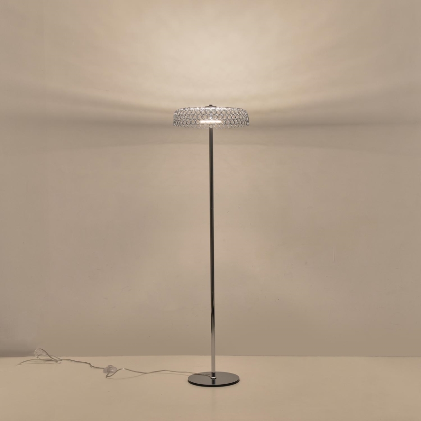 LED toršeras LED/10W/230V 3000K blizgus chromas