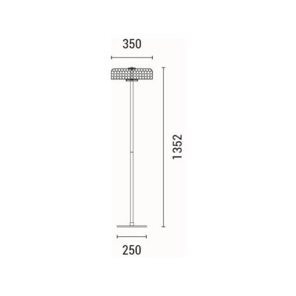 LED toršeras LED/10W/230V 3000K blizgus chromas