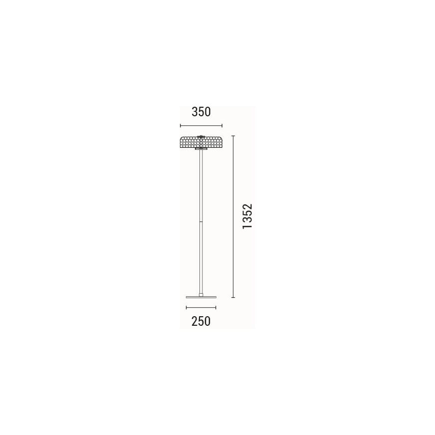 LED toršeras LED/10W/230V 3000K blizgus chromas