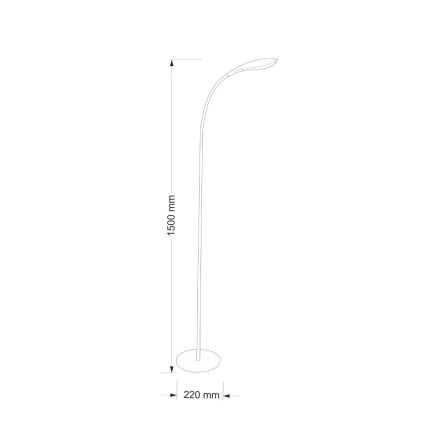 LED toršeras SWAN LED/6,5W/230V baltas