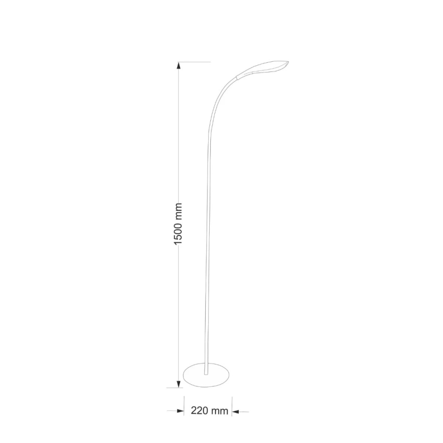 LED toršeras SWAN LED/6,5W/230V baltas