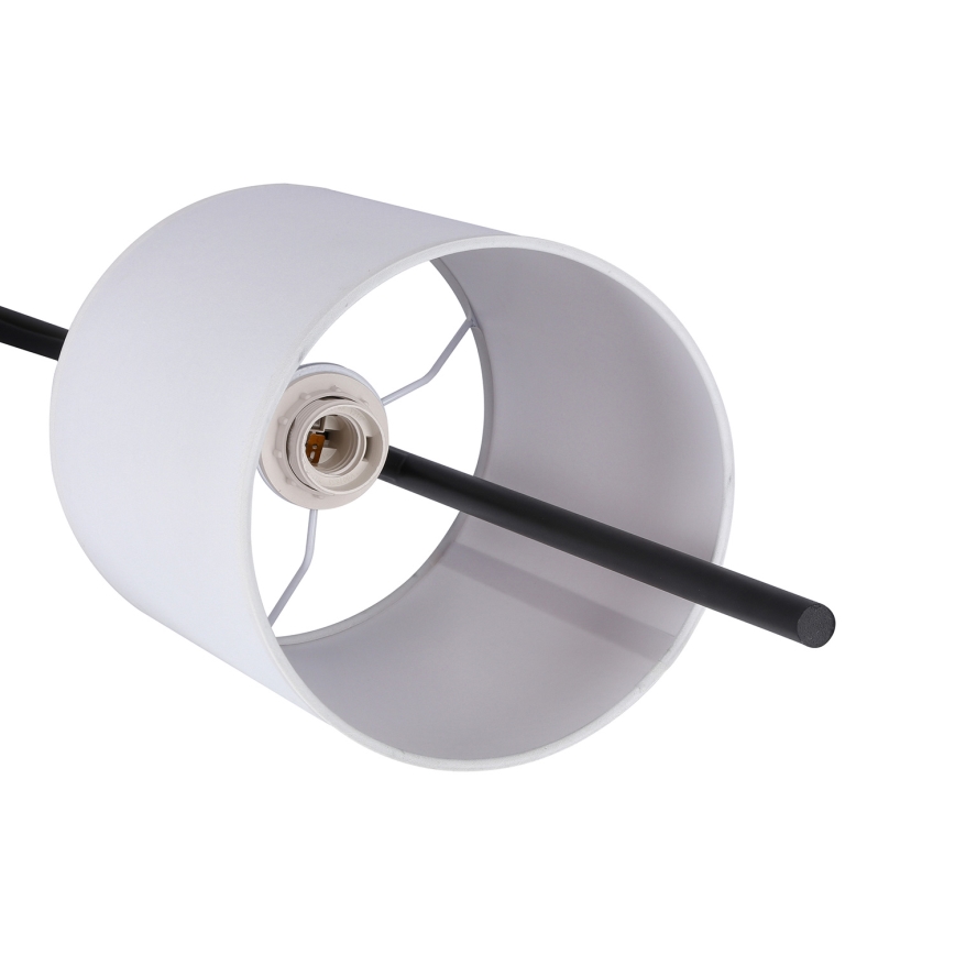 LED Toršeras TOKYO 1xE27/40W/230V + LED/3W juodas/baltas
