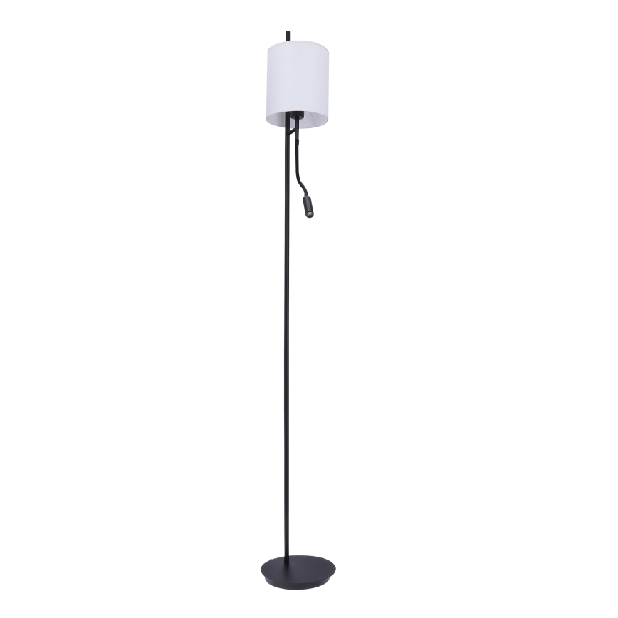 LED Toršeras TOKYO 1xE27/40W/230V + LED/3W juodas/baltas