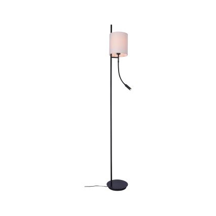 LED Toršeras TOKYO 1xE27/40W/230V + LED/3W juodas/baltas