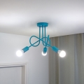 LED vaikams skirtas prie lubų montuojamas šviestuvas OXFORD 3xE27/15W/230V mėlynas