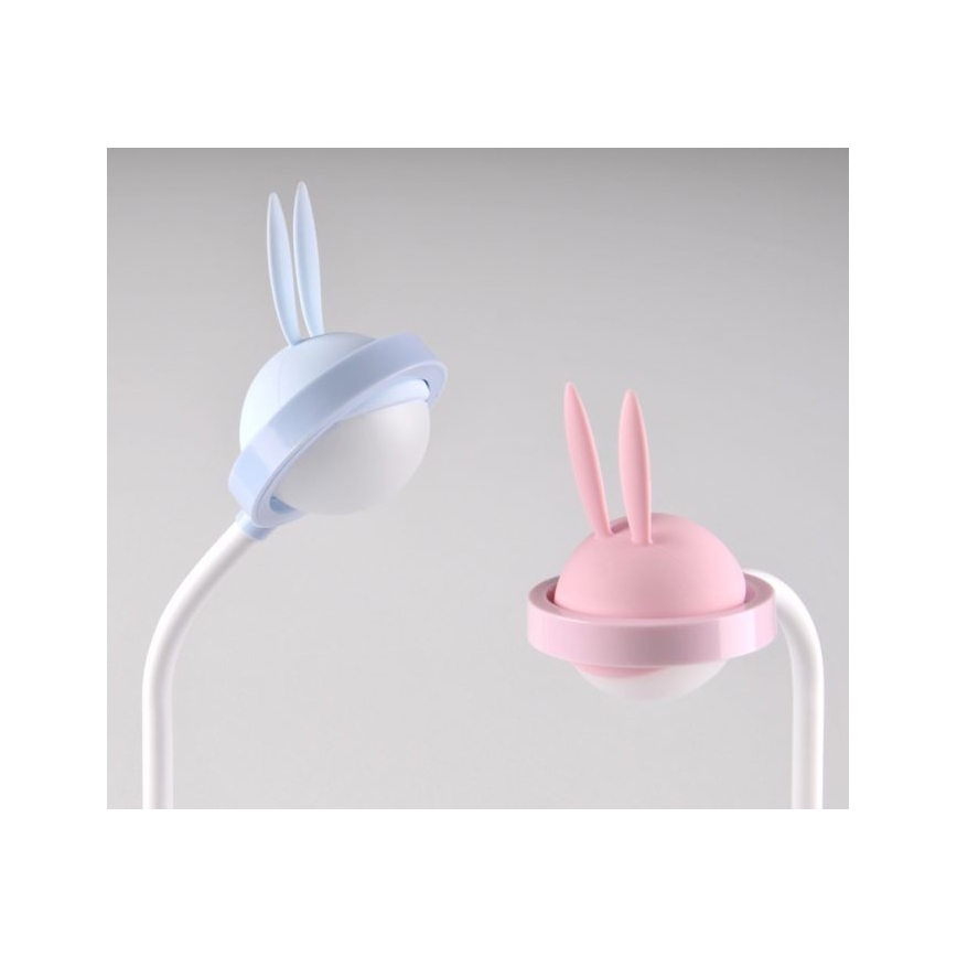LED Vaikiška jutiklinė lempa RABBIT LED/0,4W/5V 3000/6500K mėlyna + USB
