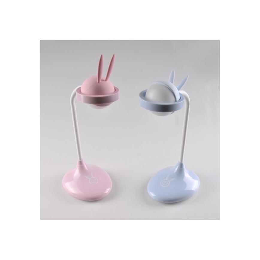LED Vaikiška jutiklinė lempa RABBIT LED/0,4W/5V 3000/6500K mėlyna + USB