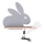 LED vaikiška sieninė lempa su lentyna RABBIT LED/4W/230V pilka/balta/medis