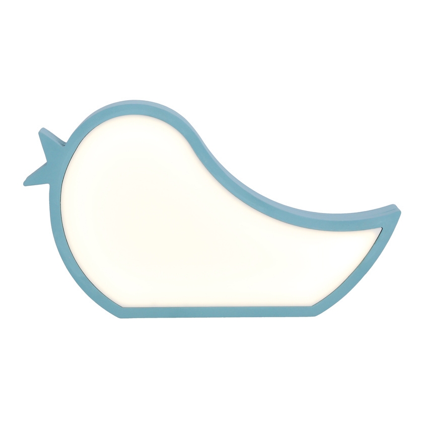 LED vaikiška stalinė lempa BIRD LED/12W/230V mėlyna