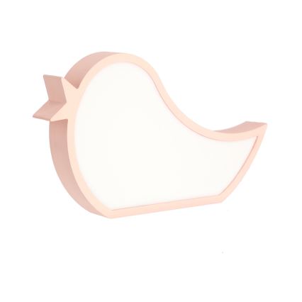 LED vaikiška stalinė lempa BIRD LED/12W/230V rožinė