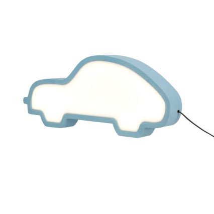 LED vaikiška stalinė lempa CAR LED/11W/230V mėlyna