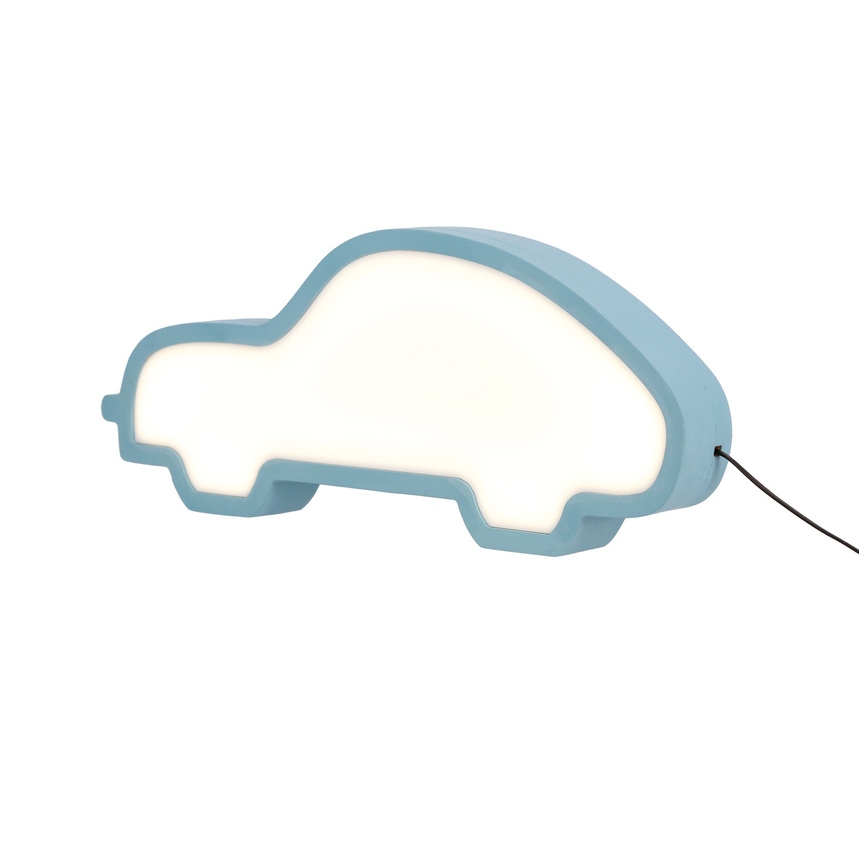LED vaikiška stalinė lempa CAR LED/11W/230V mėlyna