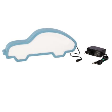 LED vaikiška stalinė lempa CAR LED/11W/230V mėlyna