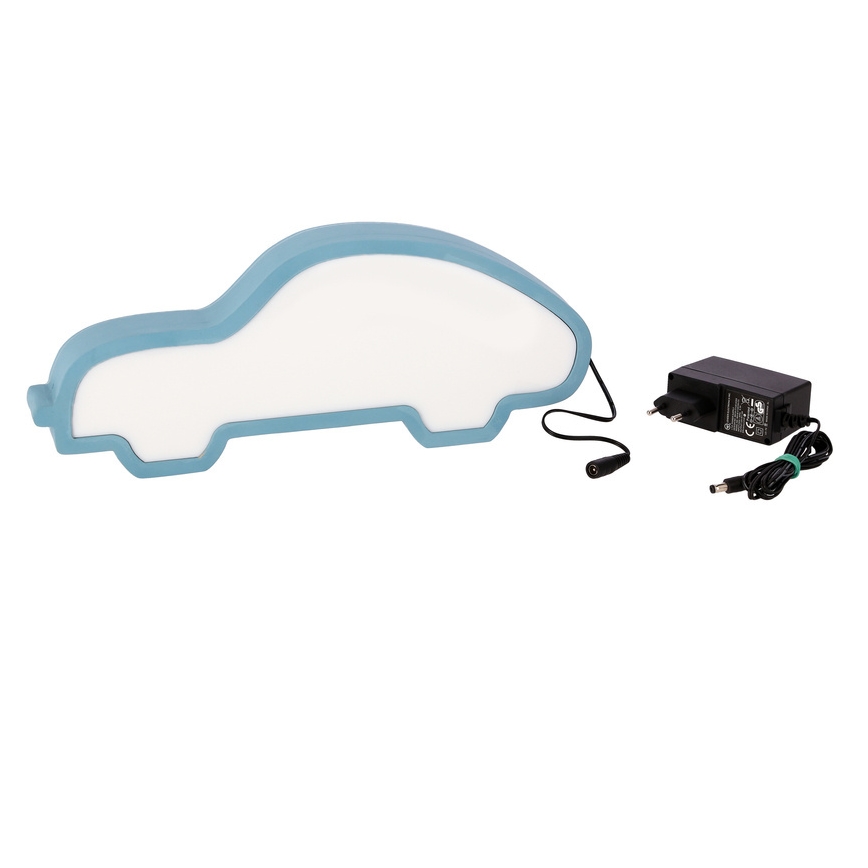 LED vaikiška stalinė lempa CAR LED/11W/230V mėlyna