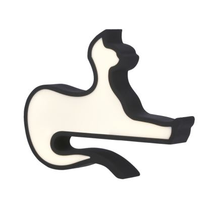 LED vaikiška stalinė lempa CAT LED/13W/230V juoda