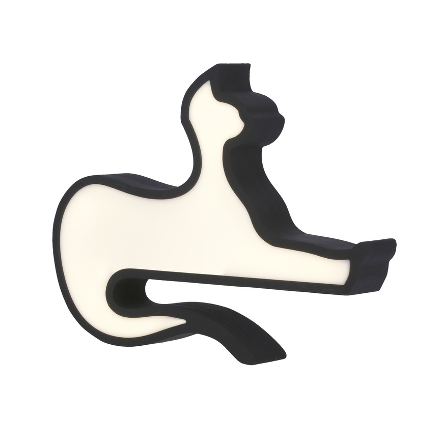 LED vaikiška stalinė lempa CAT LED/13W/230V juoda