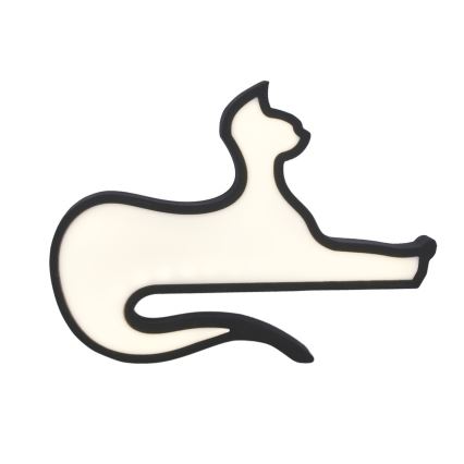 LED vaikiška stalinė lempa CAT LED/13W/230V juoda