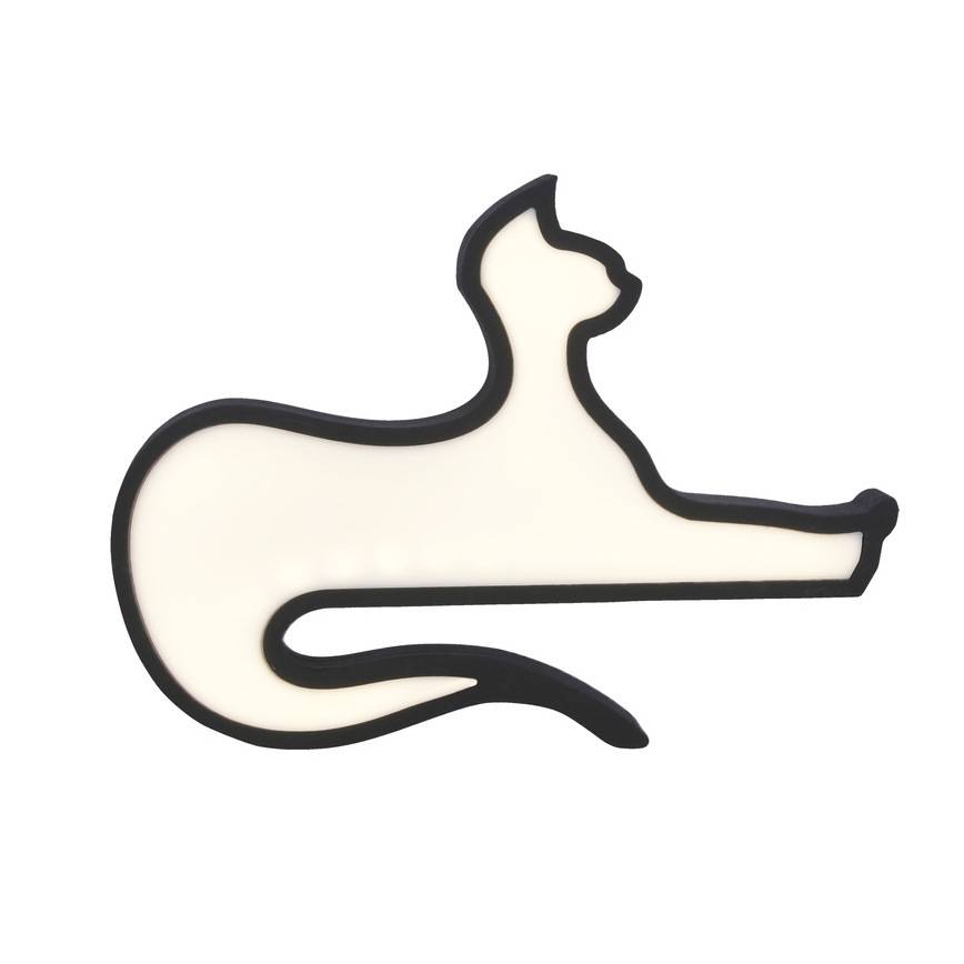 LED vaikiška stalinė lempa CAT LED/13W/230V juoda