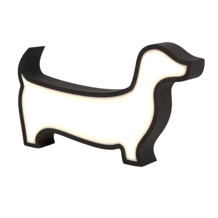LED vaikiška stalinė lempa DOG LED/12W/230V juoda
