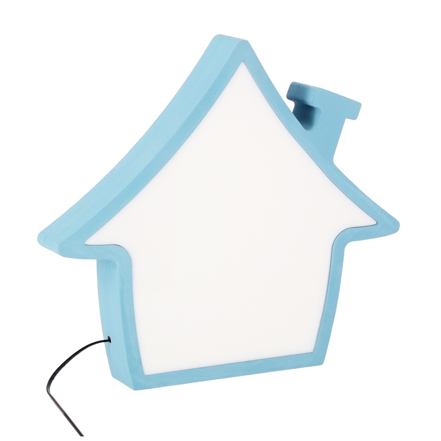 LED Vaikiška stalinė lempa HOUSE LED/10W/230V mėlyna