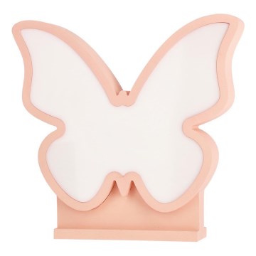 LED Vaikiška stalinė lemputė BUTTERFLY LED/14W/230V rožinė