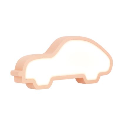 LED Vaikiška stalinė lemputė CAR LED/11W/230V rožinė
