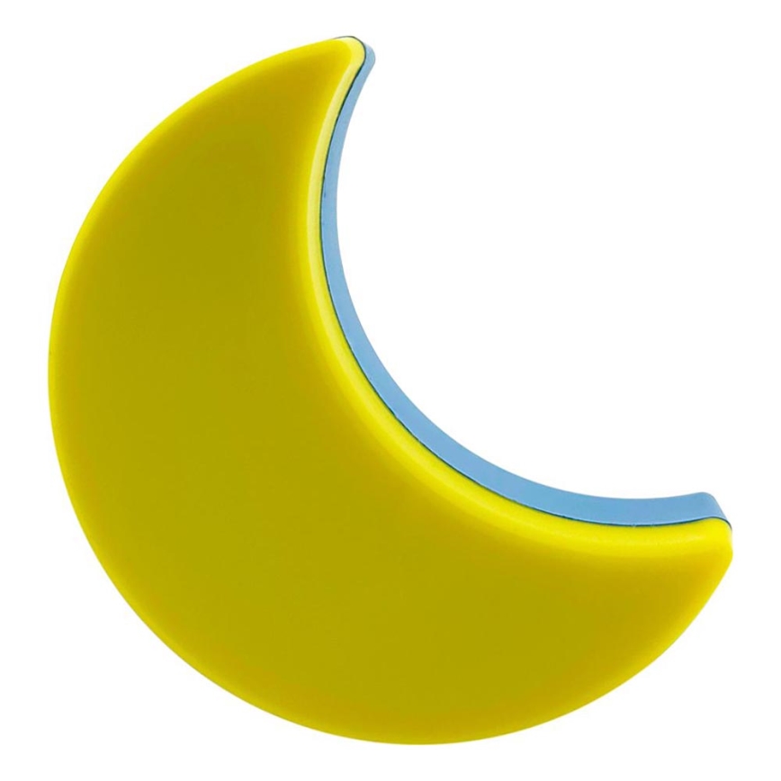 LED vaikiškas naktinis šviestuvas su prietemos jutikliu LED/0,5W/230V mėnulis