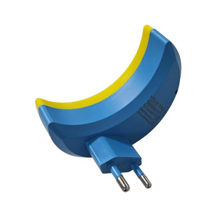 LED vaikiškas naktinis šviestuvas su prietemos jutikliu LED/0,5W/230V mėnulis