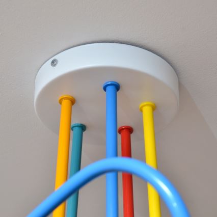 LED Vaikiškas pakabinamas sietynas OXFORD 5xE27/15W/230V