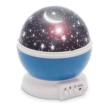 LED Vaikiškas projektorius 4W/5V/4xAAA