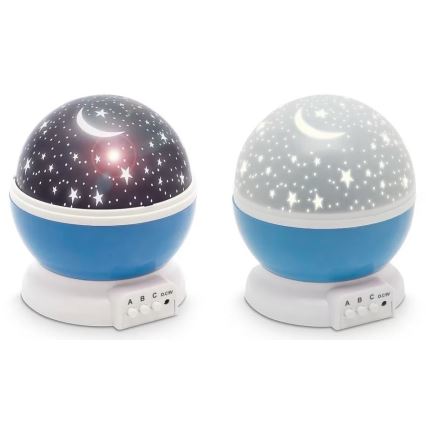 LED Vaikiškas projektorius 4W/5V/4xAAA