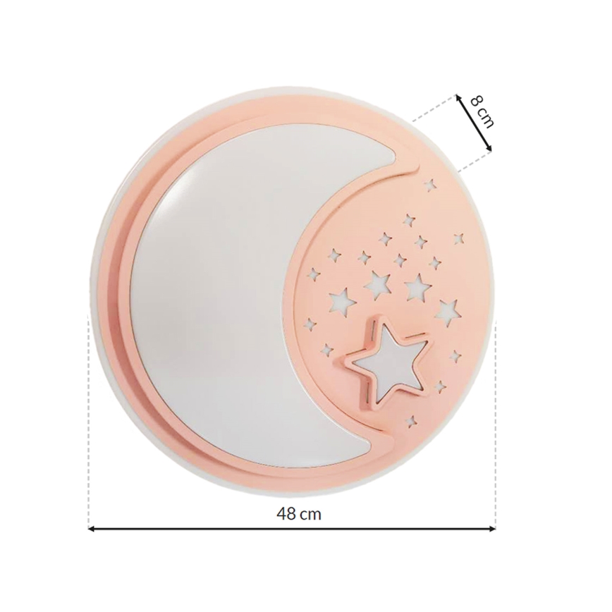 LED Vaikiškas reguliuojamas lubinis šviestuvas NOTTE LED/40W/230V + nuotolinio valdymo pultas