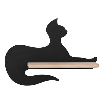 LED Vaikiškas sieninis šviestuvas su lentynėle BLACK CAT LED/5W/230V,