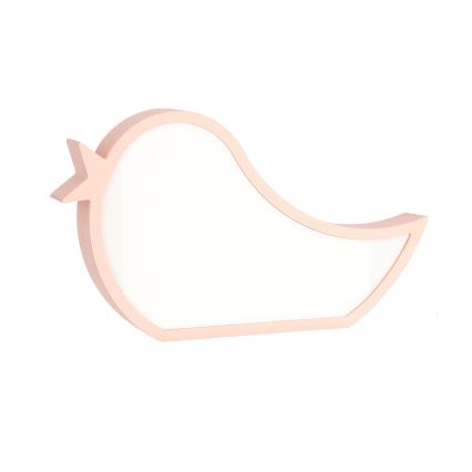 LED Vaikų stalinė lempa BIRD LED/12W/230V rožinė