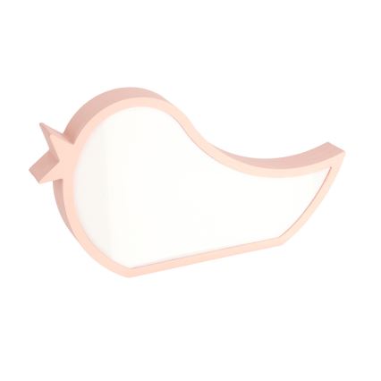 LED Vaikų stalinė lempa BIRD LED/12W/230V rožinė