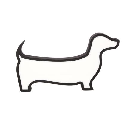LED Vaikų stalinė lempa DOG LED/12W/230V juoda