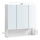 LED veidrodinė vonios spintelė SKY 70x70x16 cm 230V balta