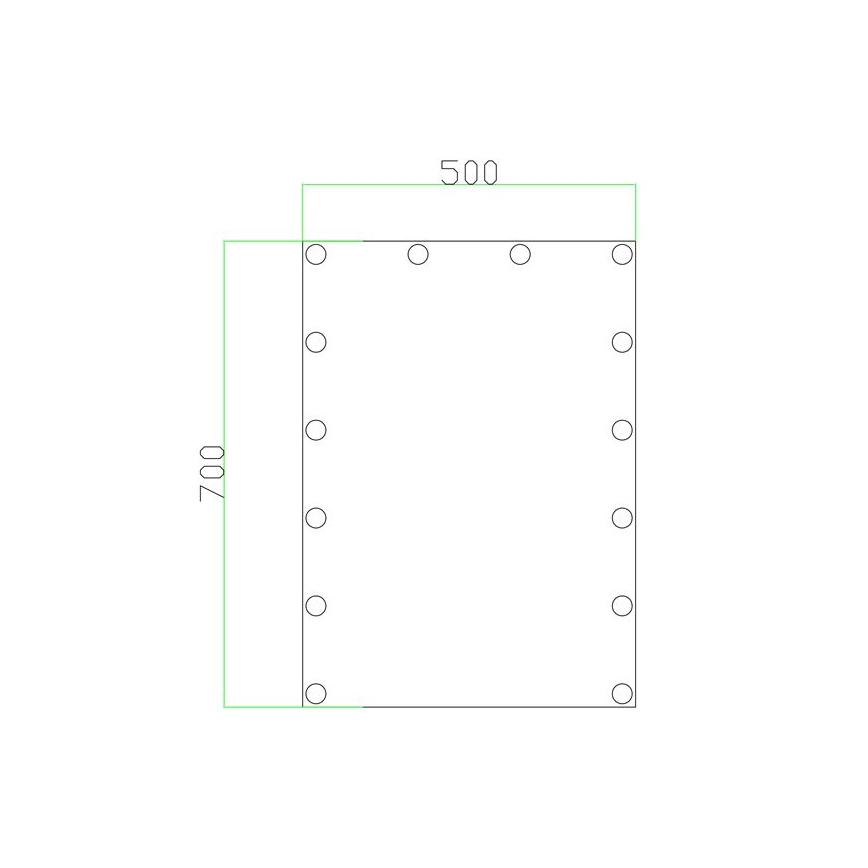 LED Veidrodis Su apšvietimas 14xLED/1W/230V 3000/4000/6000K 70x50 cm IP44
