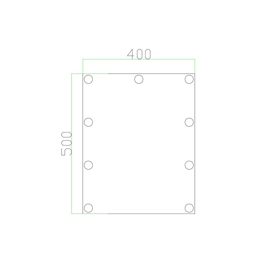 LED Veidrodis Su apšvietimas 9xLED/1W/230V 3000/4000/6000K 50x40 cm IP44