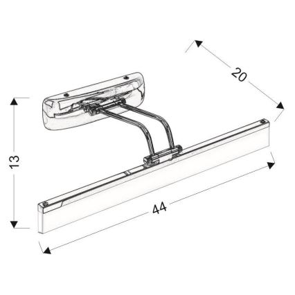 LED Veidrodžio šviestuvas SIDE LED/6W/230V