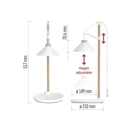 LED vidaus lempa augalų auginimui GROW LED/7W/5V