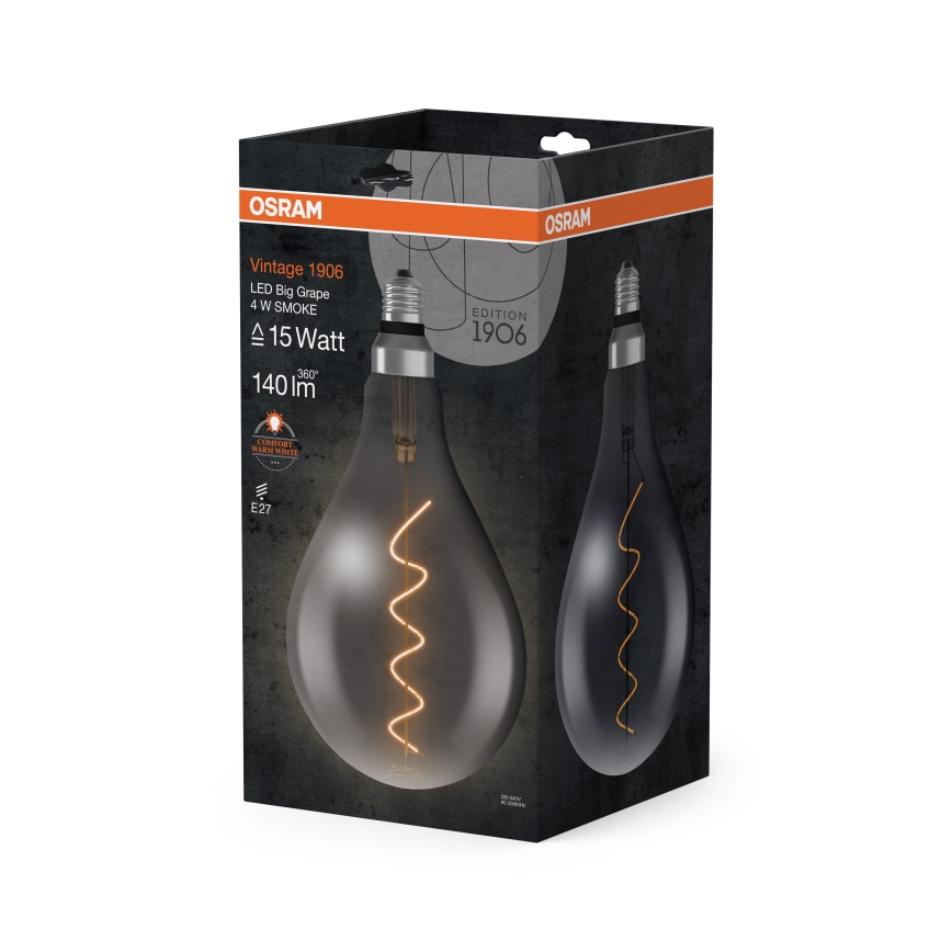 LED vintažinė filamento lemputė E27/4W/230V 1800K - Osram