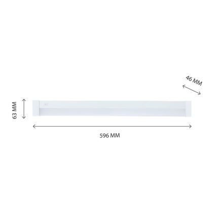 LED virtuvės šviestuvas, kabinamas po spintele AQUATICA LED/15W/230V 6000K IP44