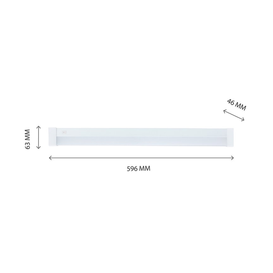 LED virtuvės šviestuvas, kabinamas po spintele AQUATICA LED/15W/230V 6000K IP44