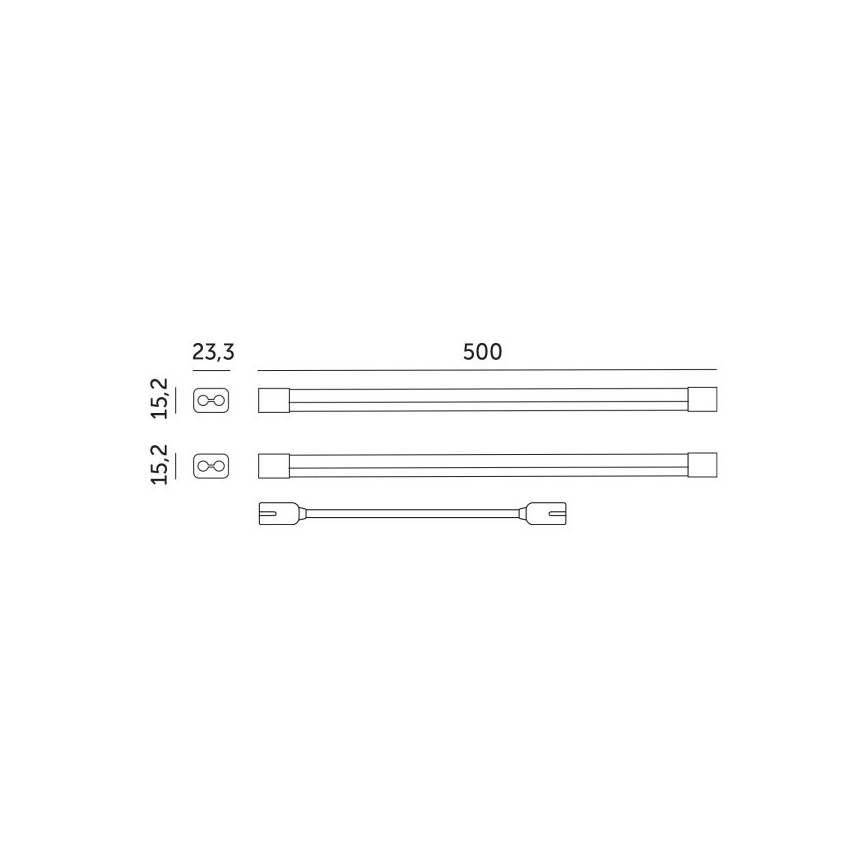 LED virtuvės šviestuvas, kabinamas po spintele augalams auginti GROWLY 2xLED/8,5W/230V balta