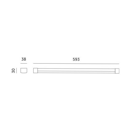 LED virtuvės šviestuvas, kabinamas po spintele augalams auginti GROWLY LED/9W/230V balta